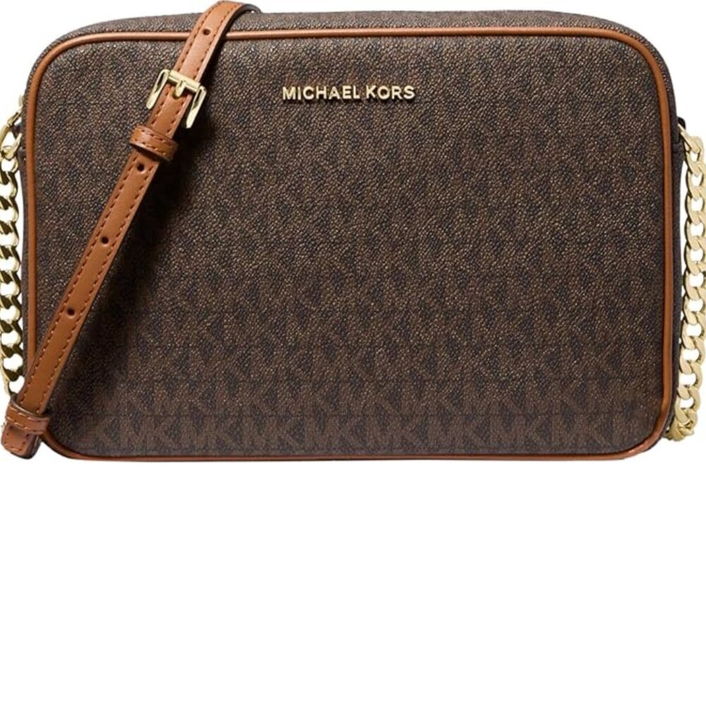 Michael Kors Jet Set Logo Crossbody Bag Brown -BRAND NEW with tags